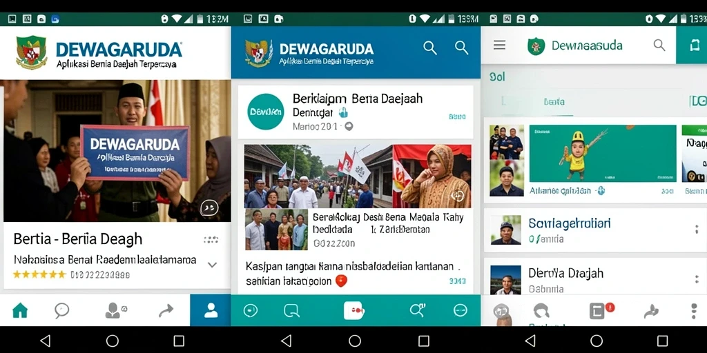 Antarmuka aplikasi DEWAGARUDA yang informatif dan menarik.