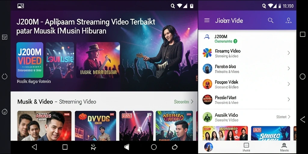 Antarmuka intuitif J200M untuk pengalaman Streaming Video yang menyenangkan.