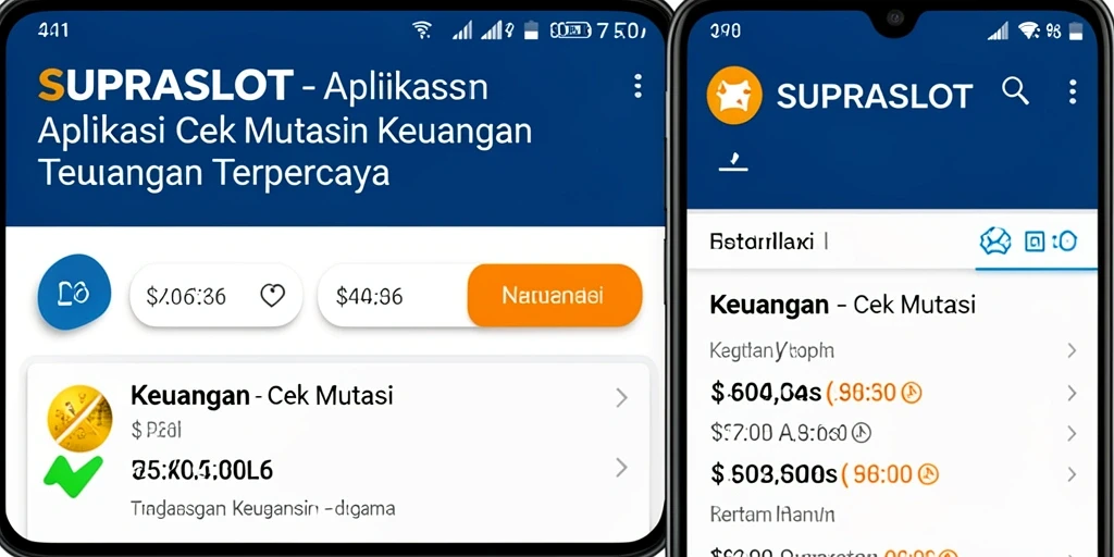 Antarmuka SUPRASLOT menampilkan fitur Cek Mutasi yang lengkap dan mudah dipahami.