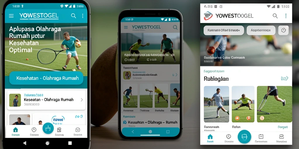 Antarmuka aplikasi YOWESTOGEL untuk Olahraga Rumah yang interaktif dan user-friendly.
